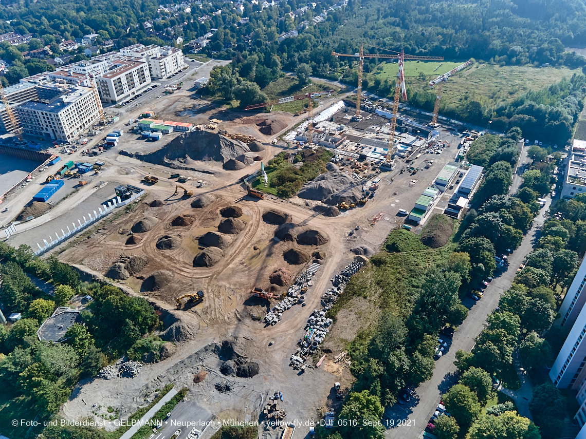 19.09.2021 - Aktuelle Luftbilder aus dem Alexisquartier und Pandion Verde in Neuperlach in München 19.09.2021 - Aktuelle Luftbilder aus dem Alexisquartier und Pandion Verde in Neuperlach in München